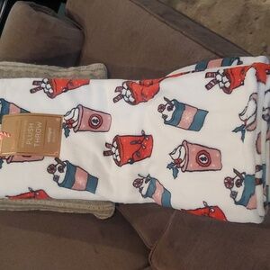 Holiday Coffee Blanket-NWT